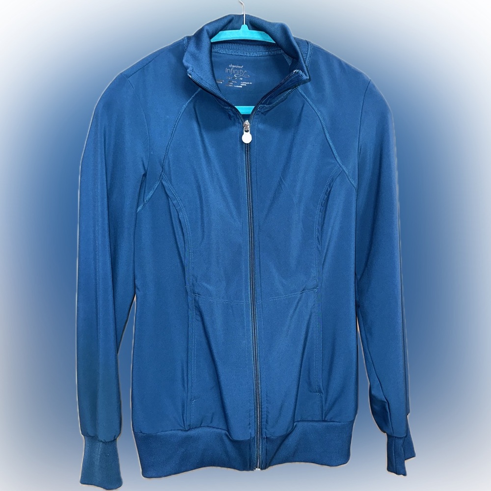 Women's Blue Zip-Up Lab Jacket